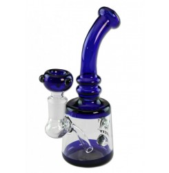 Breit Glass Bong clear blue